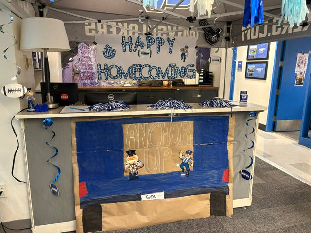 Photo of homecoming decorations